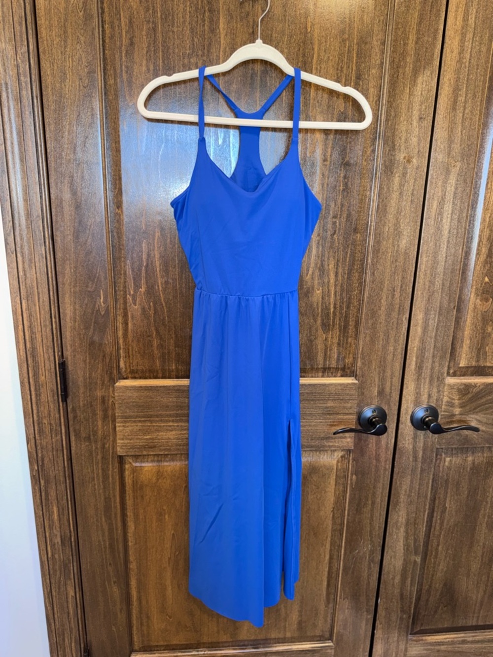 HALARA Royal Blue Maxi Dress with Side Slit